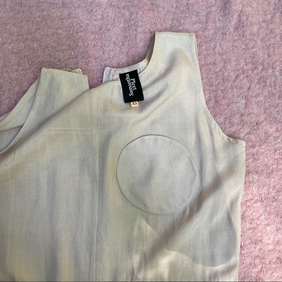 Samantha Pleet Silk Moonrise Playsuit in Light Pink/Peach - Picture 2 of 5